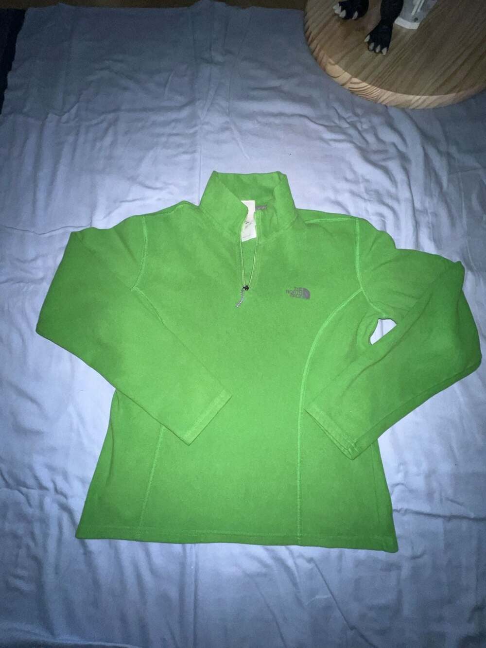 The North Face Women's TKA 100 1/4 Zip Fleece Pullover Green